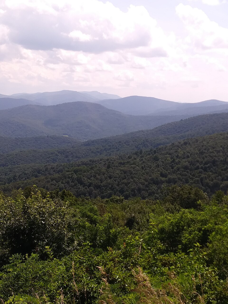 Blue Ridge foothills in the northern Shenandoah Valley near Winchester, Virginia